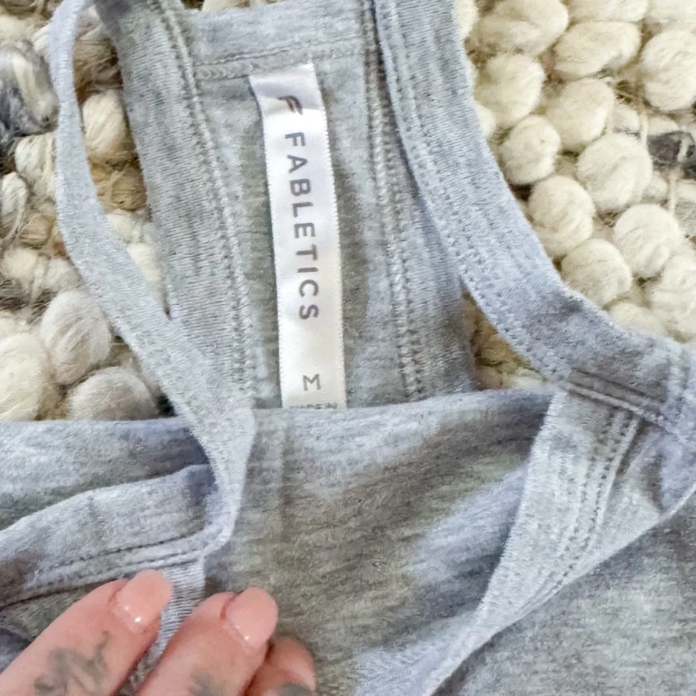 Fabletics Bundle Black & Gray High-Neck Tank Tops - Picture 7 of 9